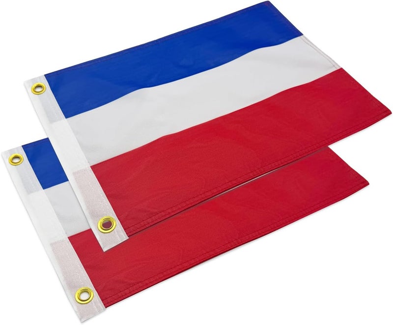 cezelux 2 Pack Netherlands Flags, ATV Flag for Whip Lights or Antenna Flag Poles, 12" x 18" Double Sided Holland National Offroad Flag Polyester Whip Lights Accessories for UTV Can-Am Polaris RZR SXS Boats Ulti Offroad - Image 1